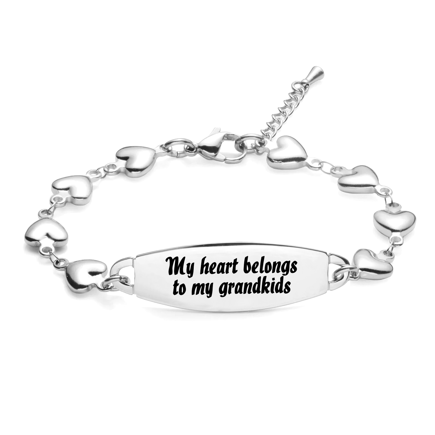 My Heart Belongs Bar Heart Bracelet