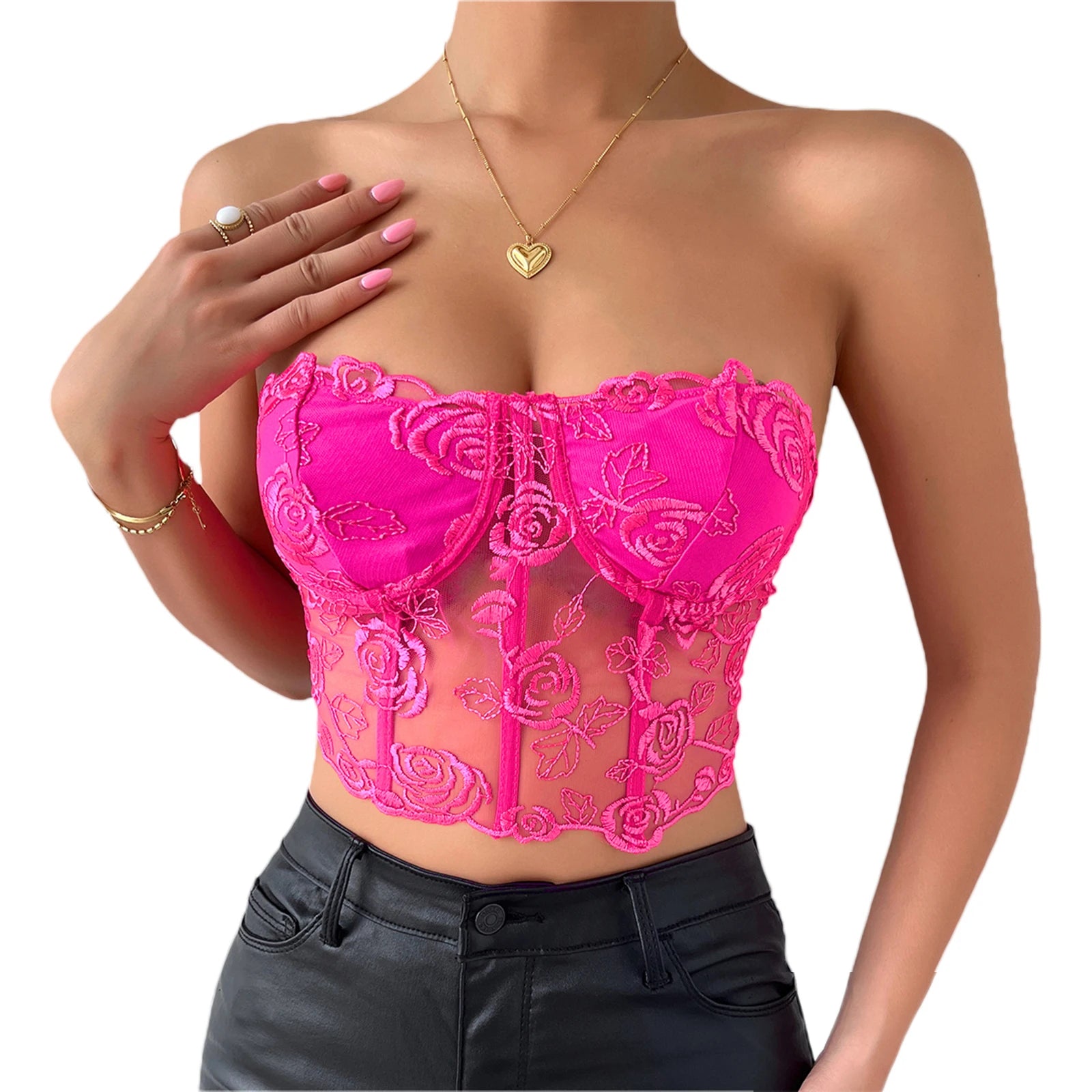Floral Bustier Top (6 Colors)