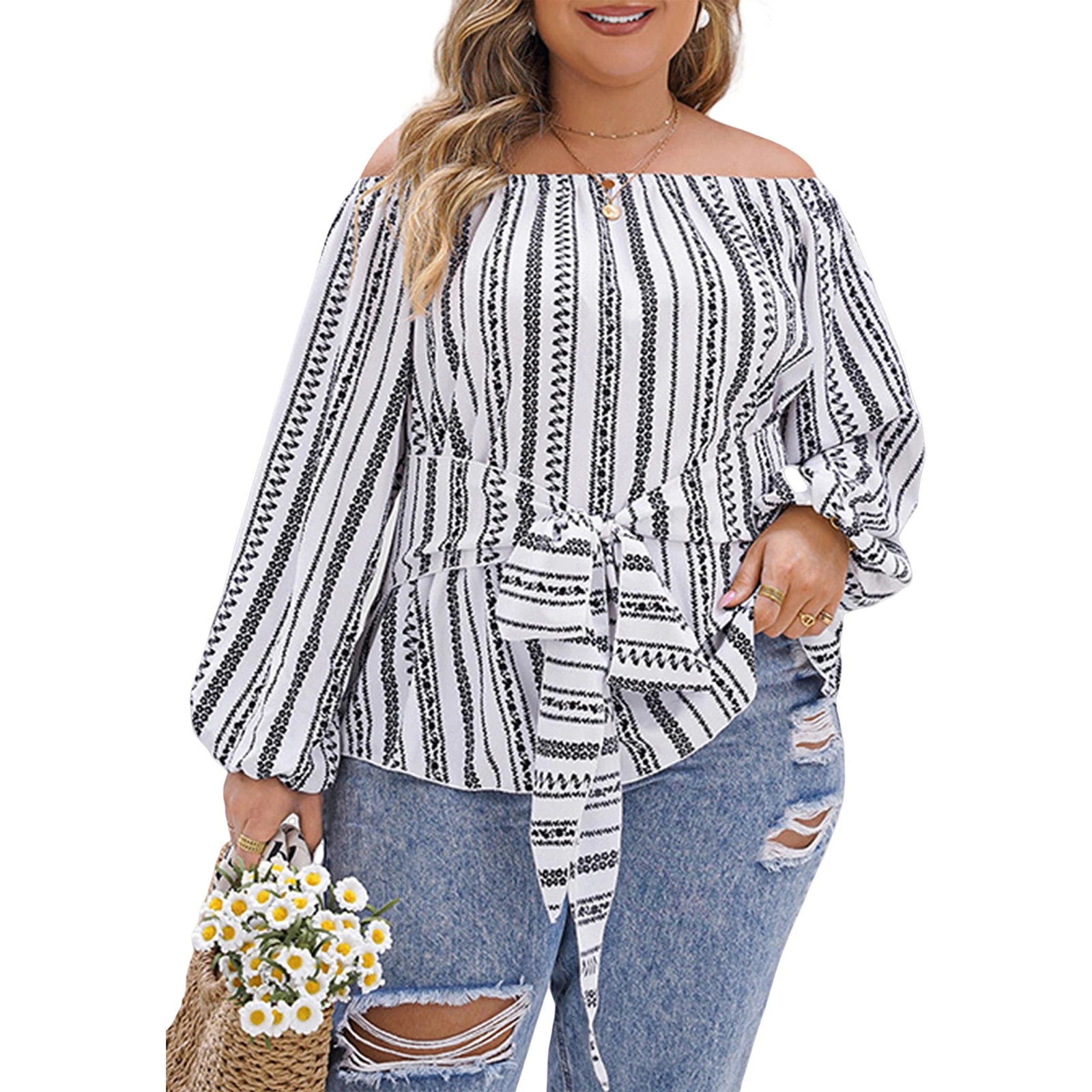 Plus Size Ruffle Top