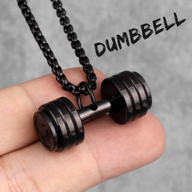 Dumbbell Necklace (3 Colors)