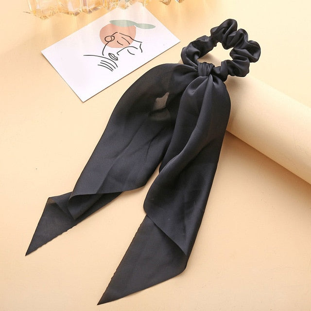 Satin Bowknot Hair Tie (13 Colors)
