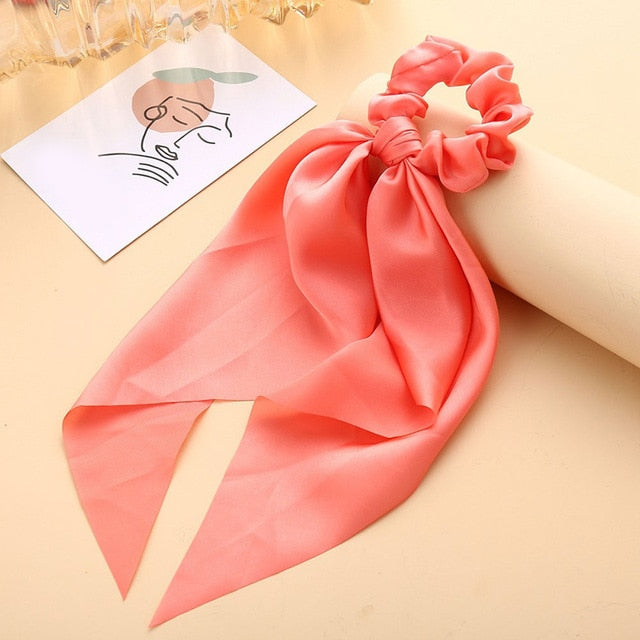 Satin Bowknot Hair Tie (13 Colors)
