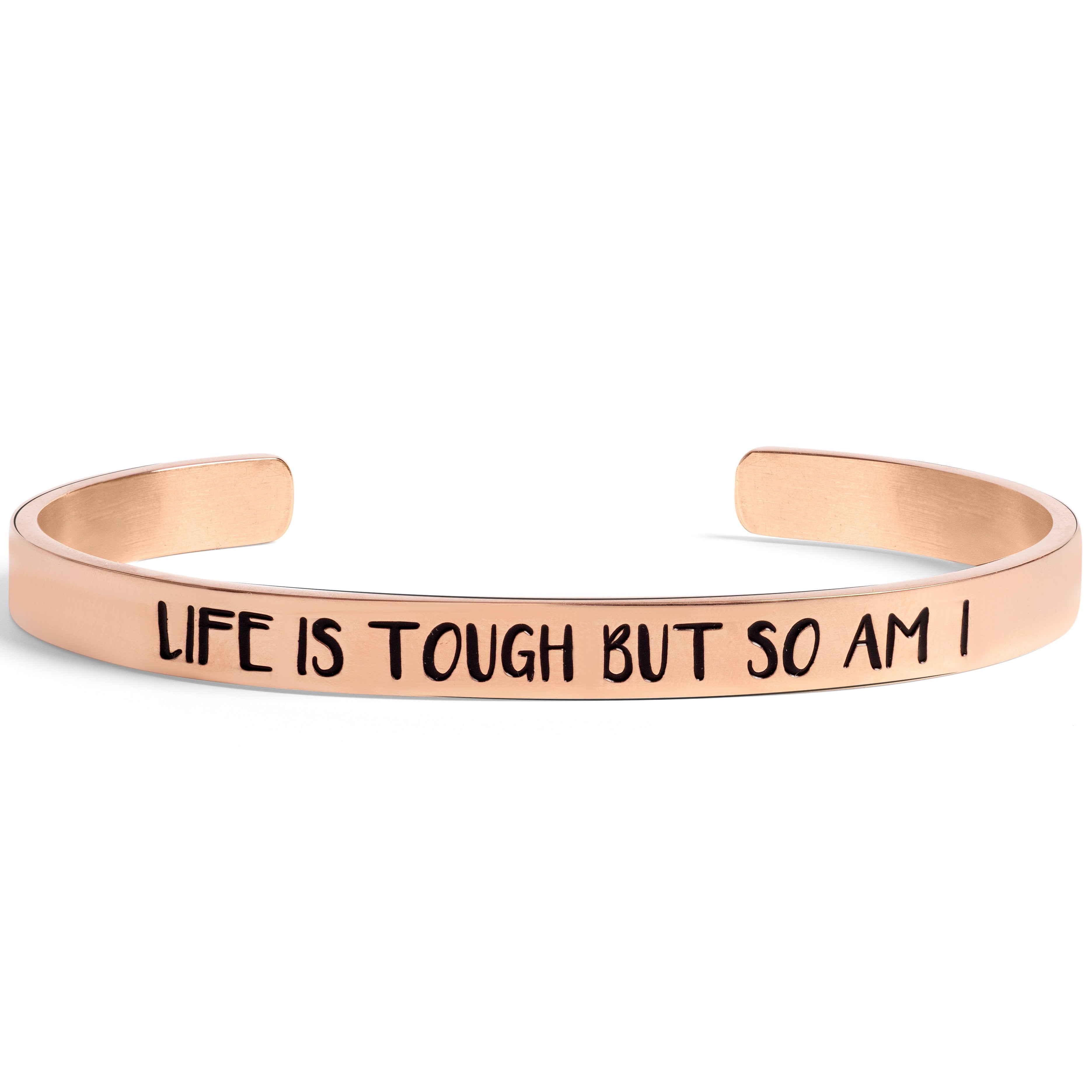 Life is Tough Rose Gold Bracelet