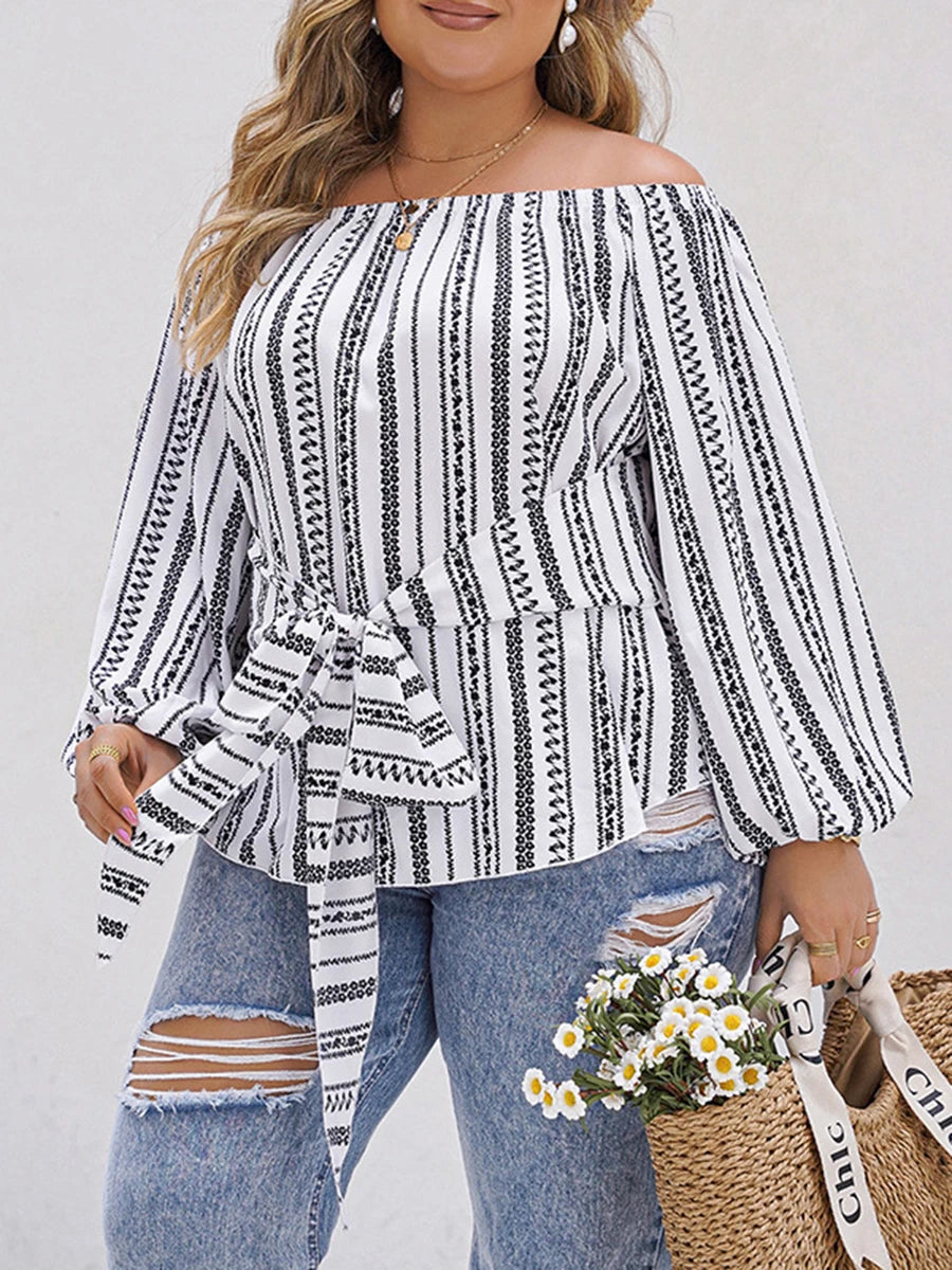 Plus Size Ruffle Top