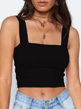 Square Neck Crop Top (5 Colors)