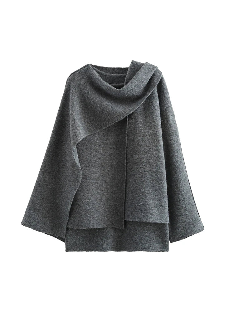 Winter Chic Scarf Jacket (6 Colors)