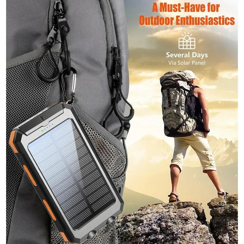 Solar Powered Powerbank (10000mAh)