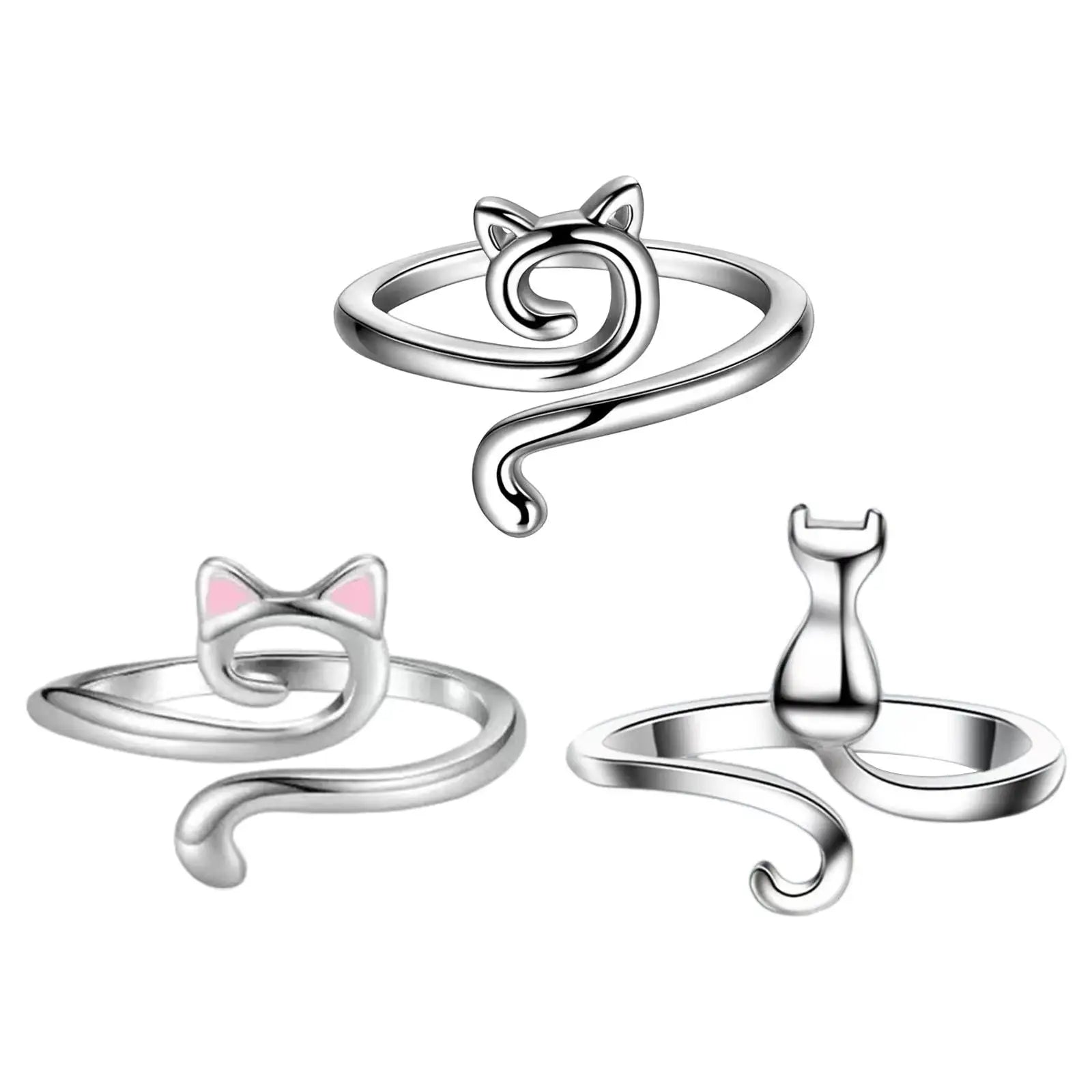 Kitten Rings Set