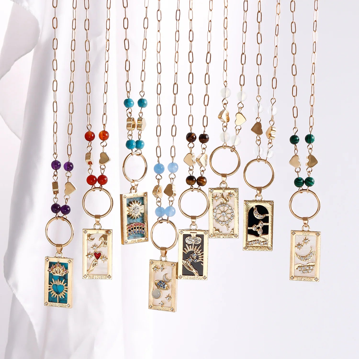 Vintage Tarot Card Necklace