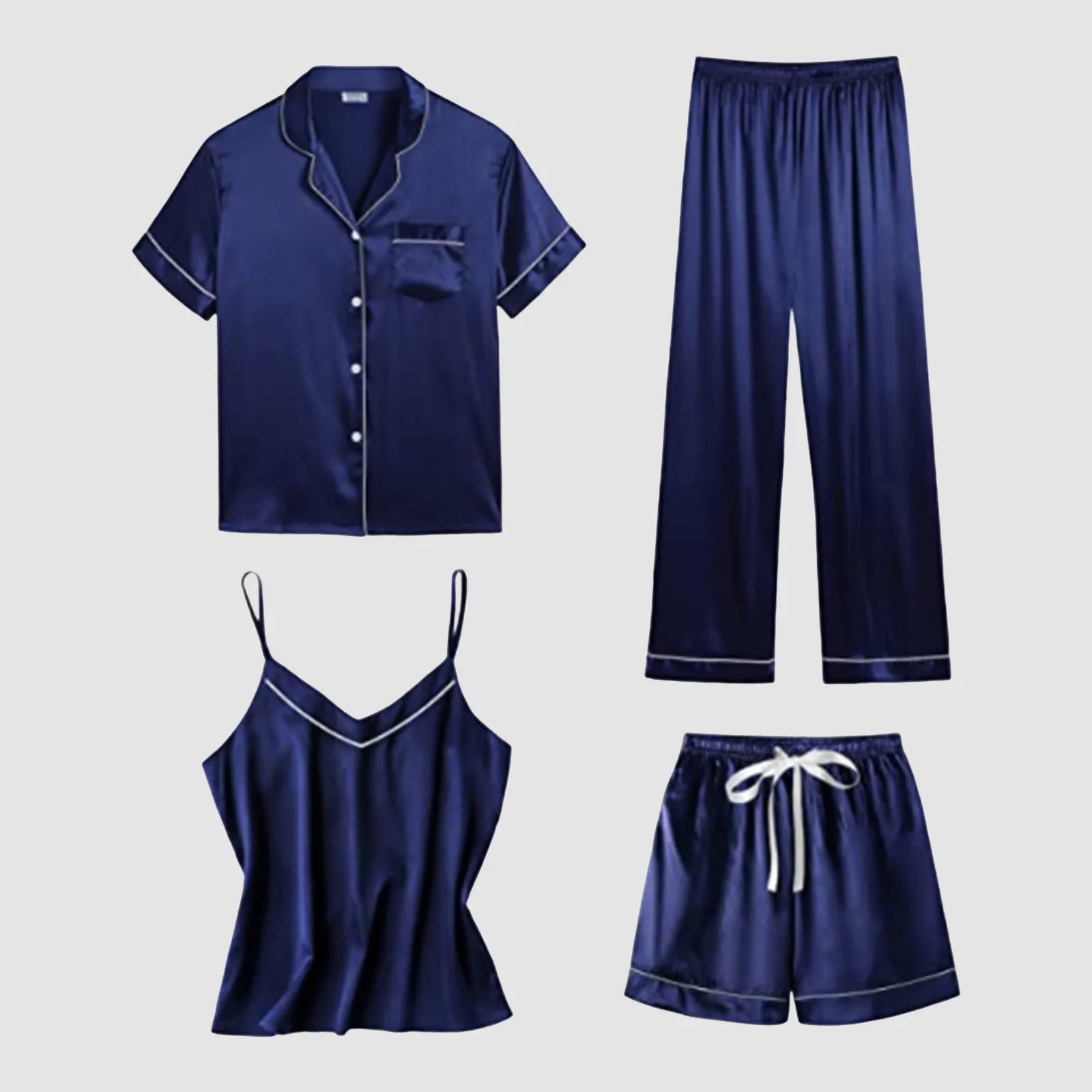 4 Piece Pajama Set