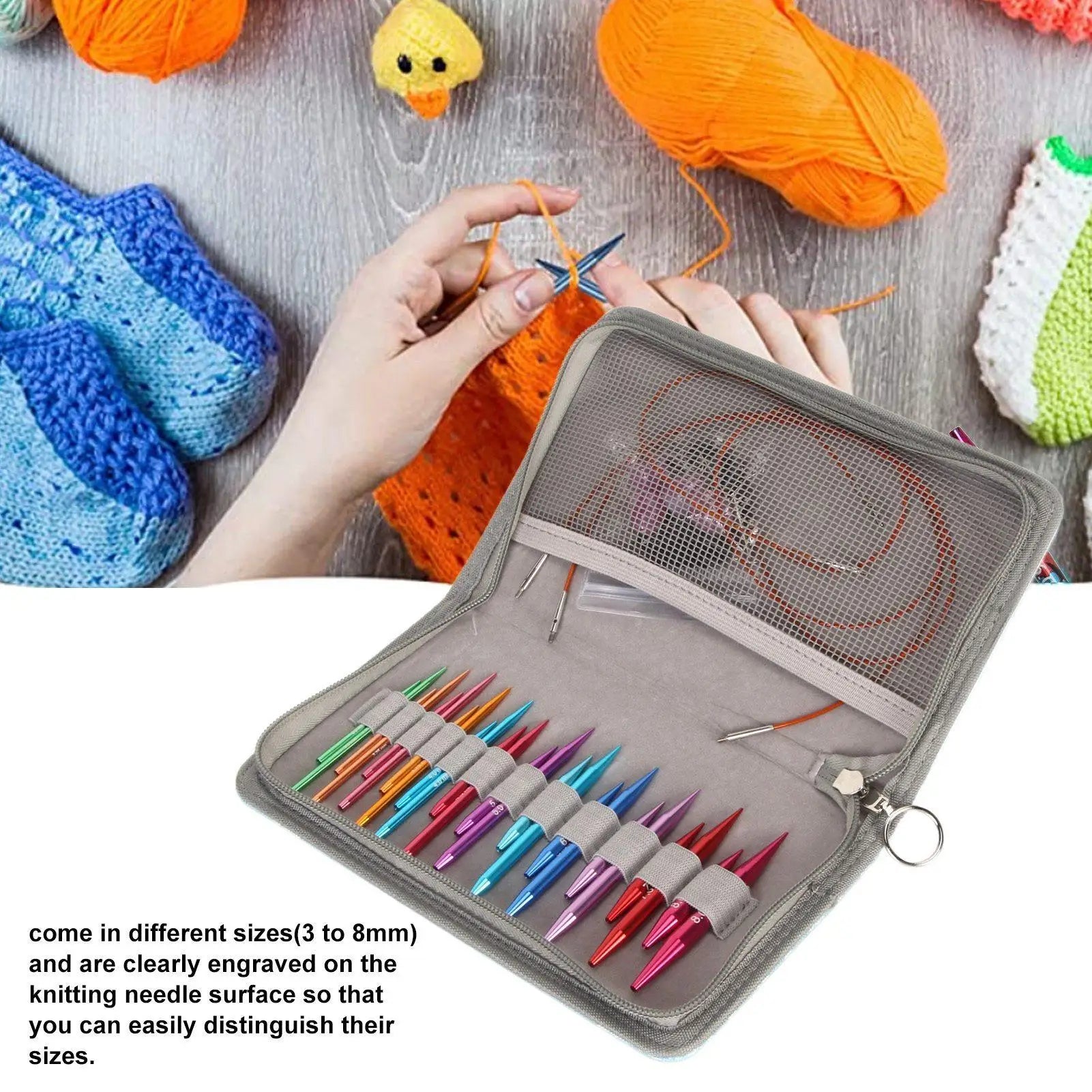 Interchangeable Circular Knitting Needle Set