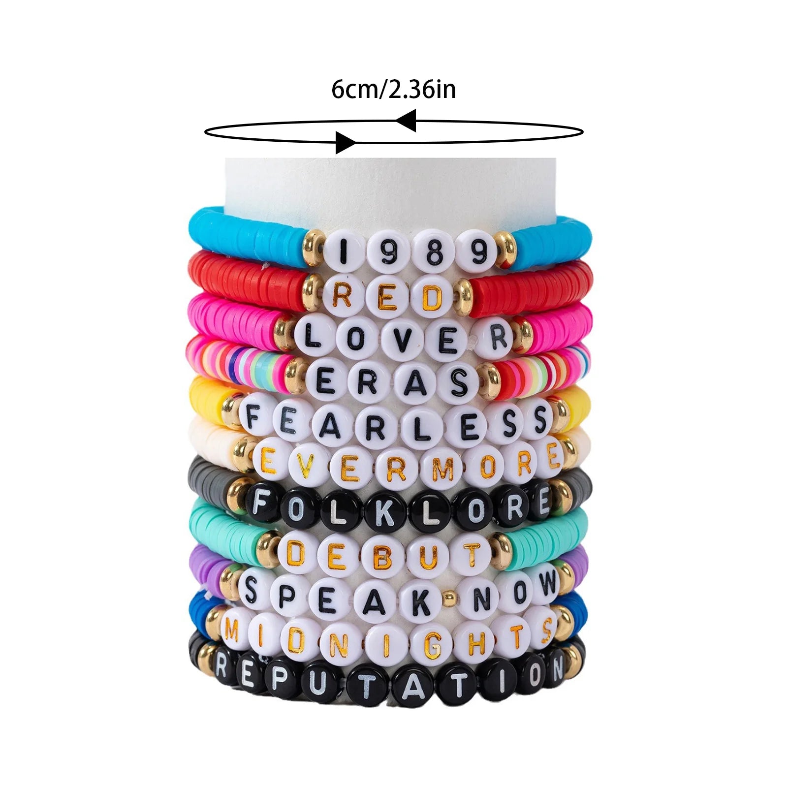 11 Multicolor Beaded Bracelet (Set)