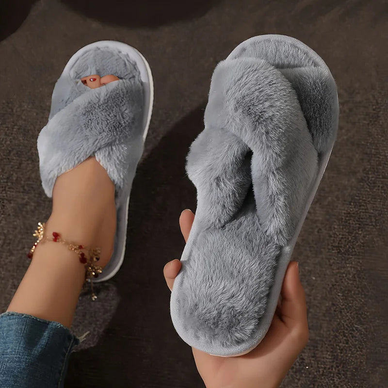 Fur Slippers (8 Colors)