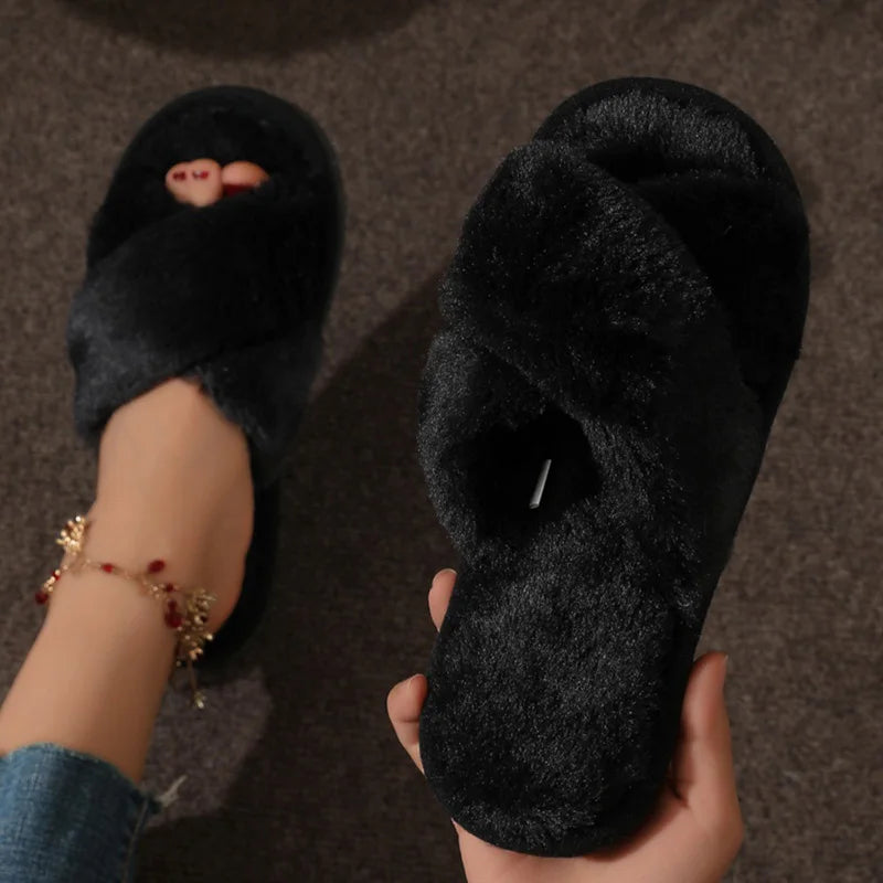 Fur Slippers (8 Colors)