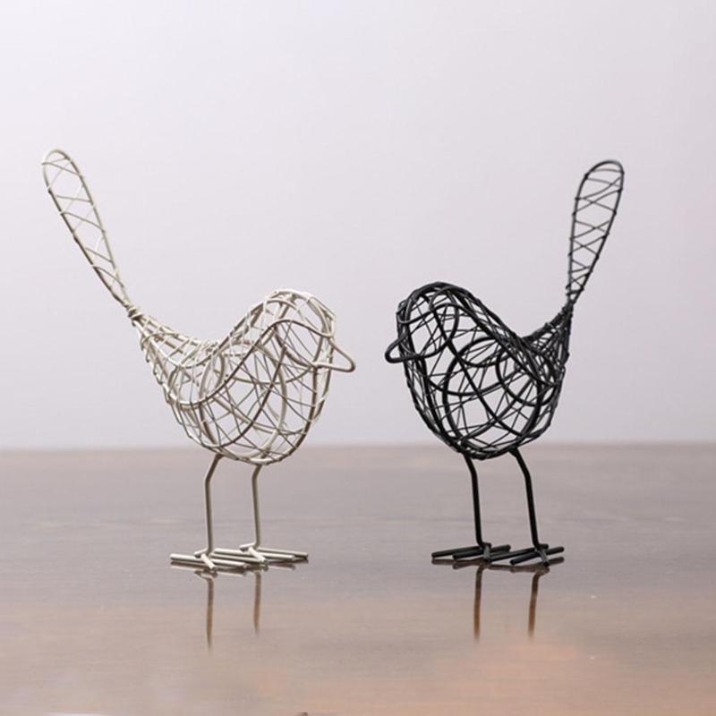 Mini Iron Bird Figurines