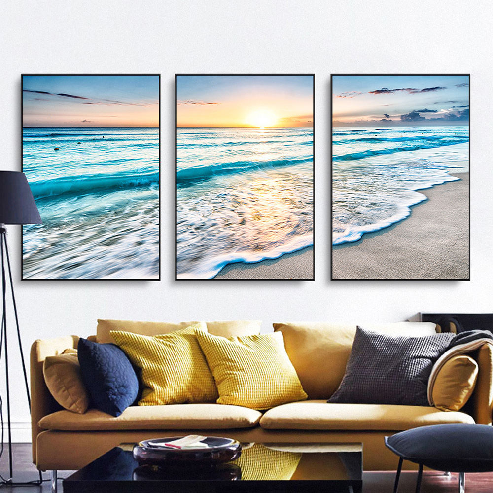 3 Sheets Nordic Beach Wall Poster