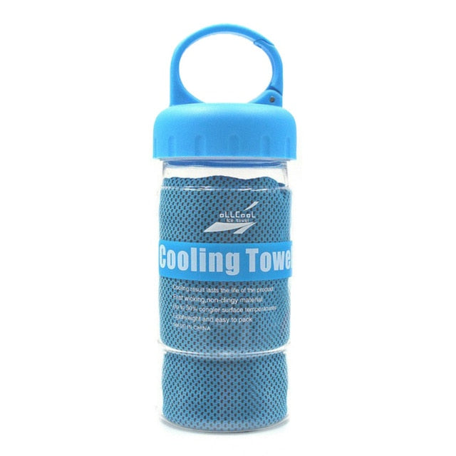 Cooling Towel with Bottle (4 Colors)