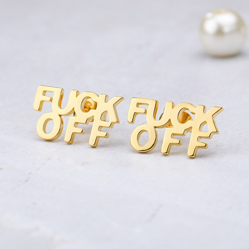 Fuck Off Earrings (3 Colors)