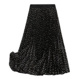 Polka Dot Pleated Skirt (2 Colors)