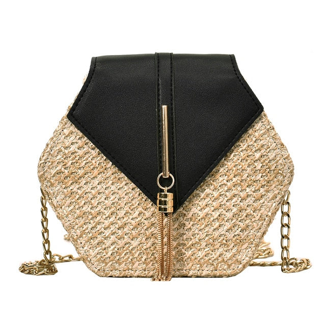 Hexagon Rattan Bag