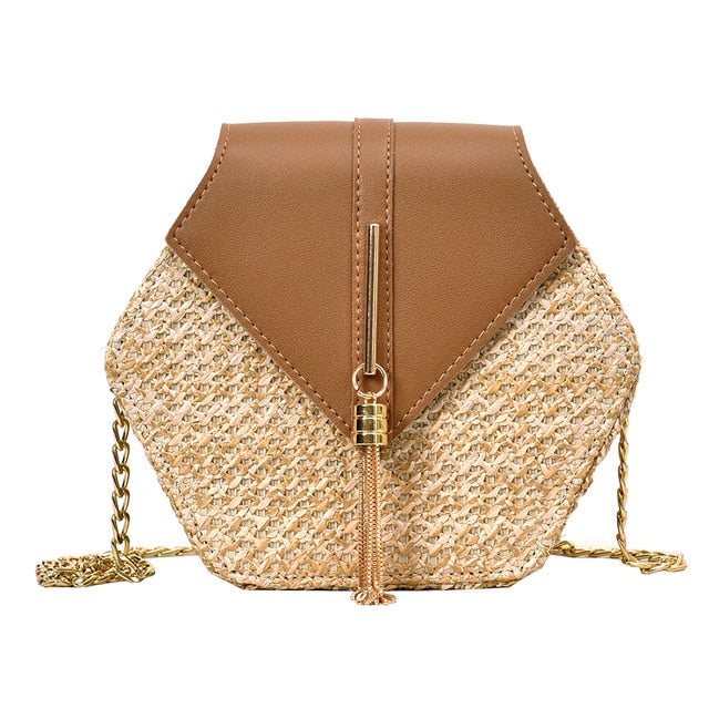 Hexagon Rattan Bag