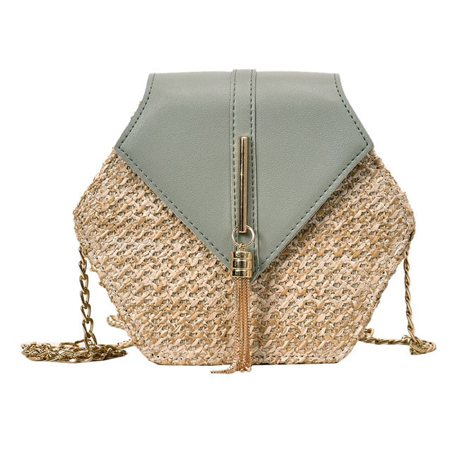 Hexagon Rattan Bag