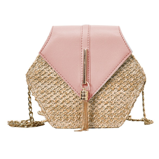 Hexagon Rattan Bag