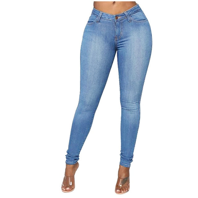 High Waist Denim Pants