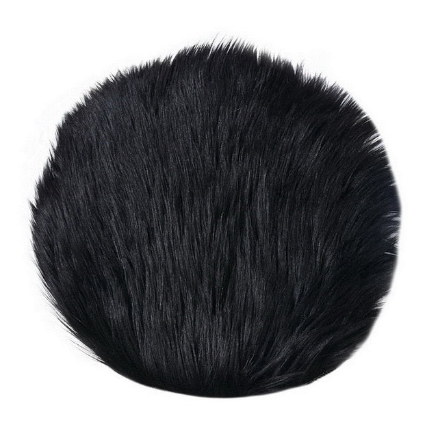 Round Sheepskin Rug (4 Colors)