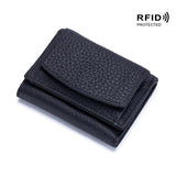 RFID Genuine Leather Mini Wallet (9 Colors)