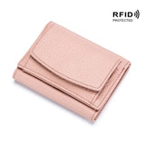 RFID Genuine Leather Mini Wallet (9 Colors)