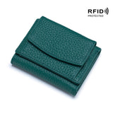 RFID Genuine Leather Mini Wallet (9 Colors)