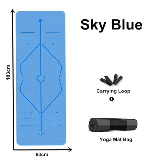 Plain Yoga Mat (with FREE Bag) (22 Colors)