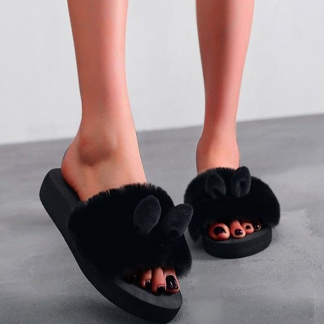 Rabbit Ear Home Slippers