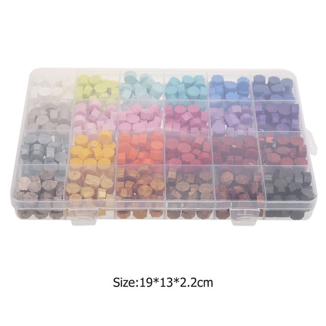 Wax Sealing Set with Container (700 Pieces)