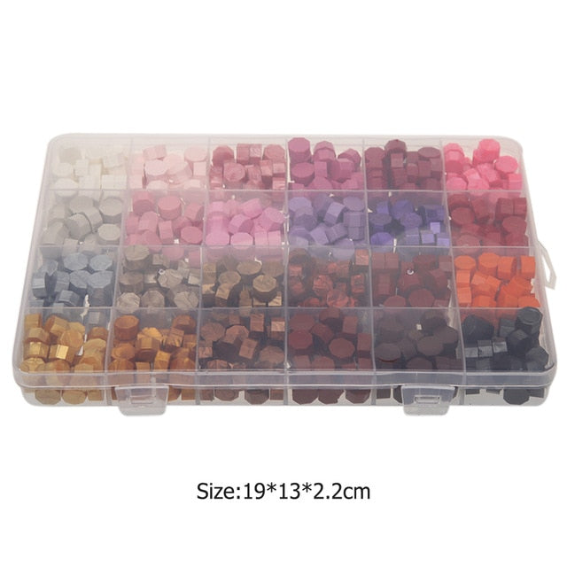 Wax Sealing Set with Container (700 Pieces)