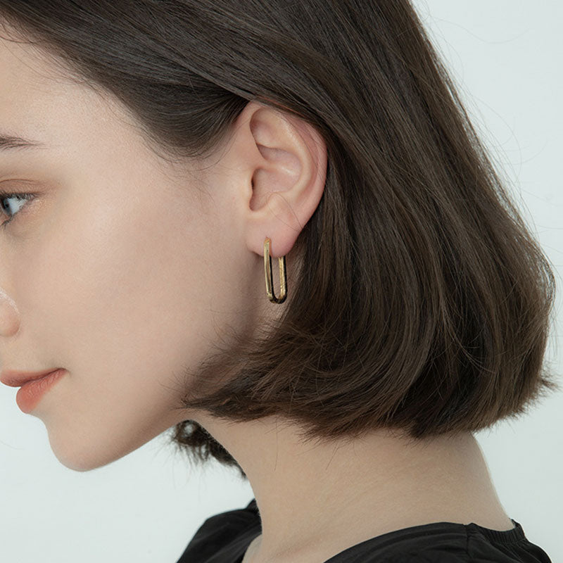 Geometric Hoop Earrings