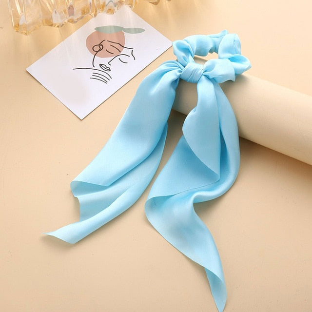 Satin Bowknot Hair Tie (13 Colors)
