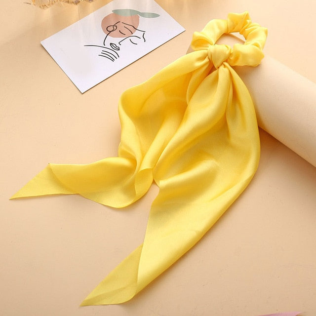 Satin Bowknot Hair Tie (13 Colors)
