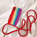 Gradient iPhone 13 Case with Strap (4 Designs)