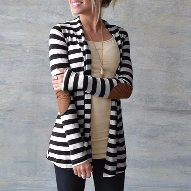 Stripe Cardigan Fem Things Black S