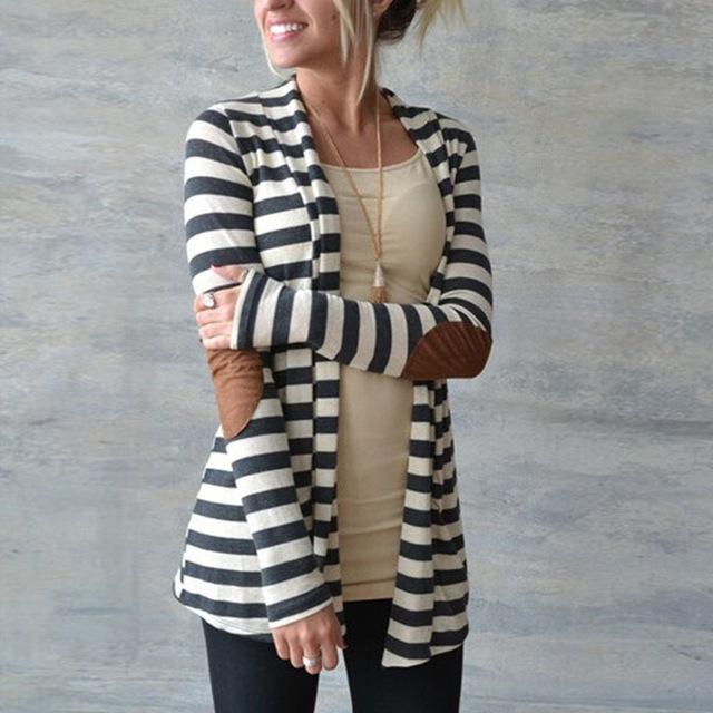 Stripe Cardigan Fem Things Gray S