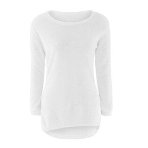 Solid Jumper Fem Things White L