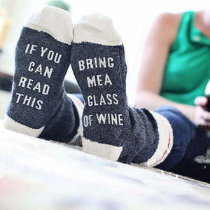 Bring Me Wine Socks Fem Things