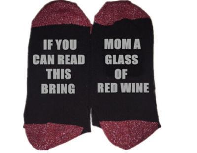 Bring Me Wine Socks Fem Things 12