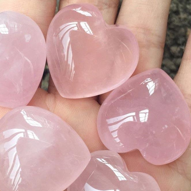 Heart Rose Quartz Crystal